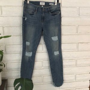 Frame distressed Le Skinny de Jeanne jeans